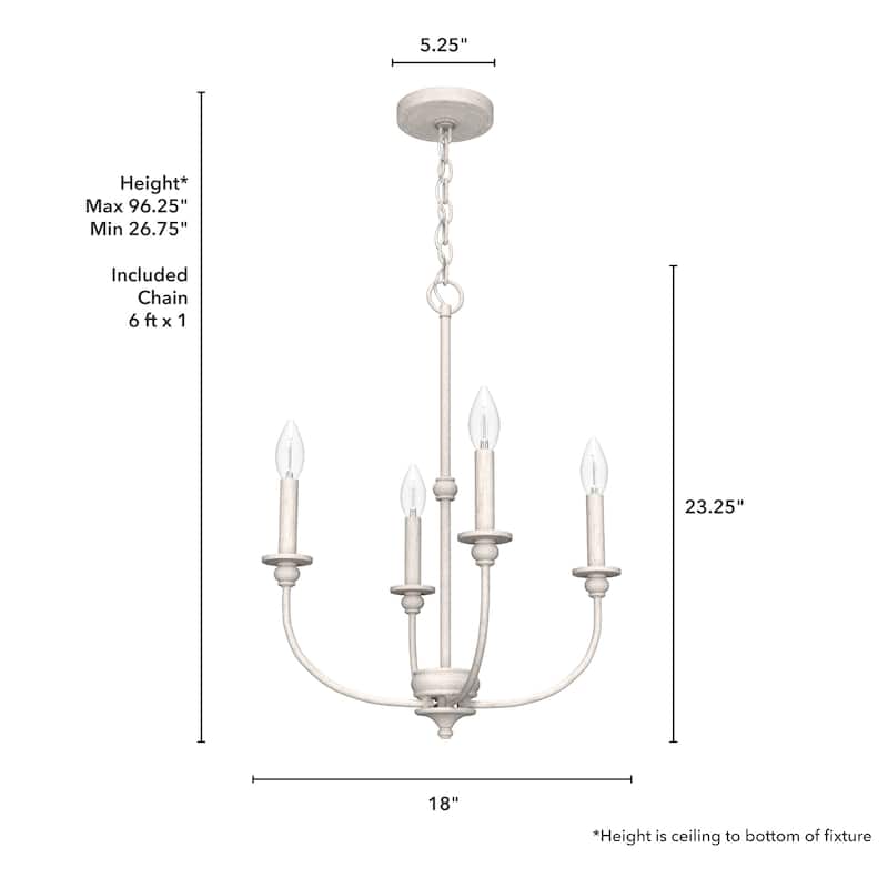 Hunter Southcrest Chandelier - Entry, Dining Table, Kitchen Island - Farmhouse, Transitional, Candle