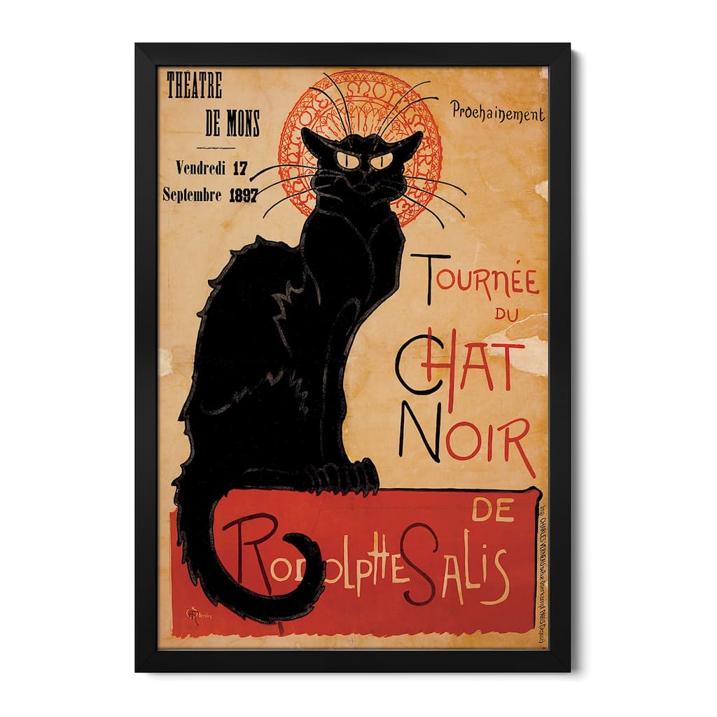 Tournee du Chat Noir Advertising Vintage Poster Premium Framed Poster by Unknown Artist