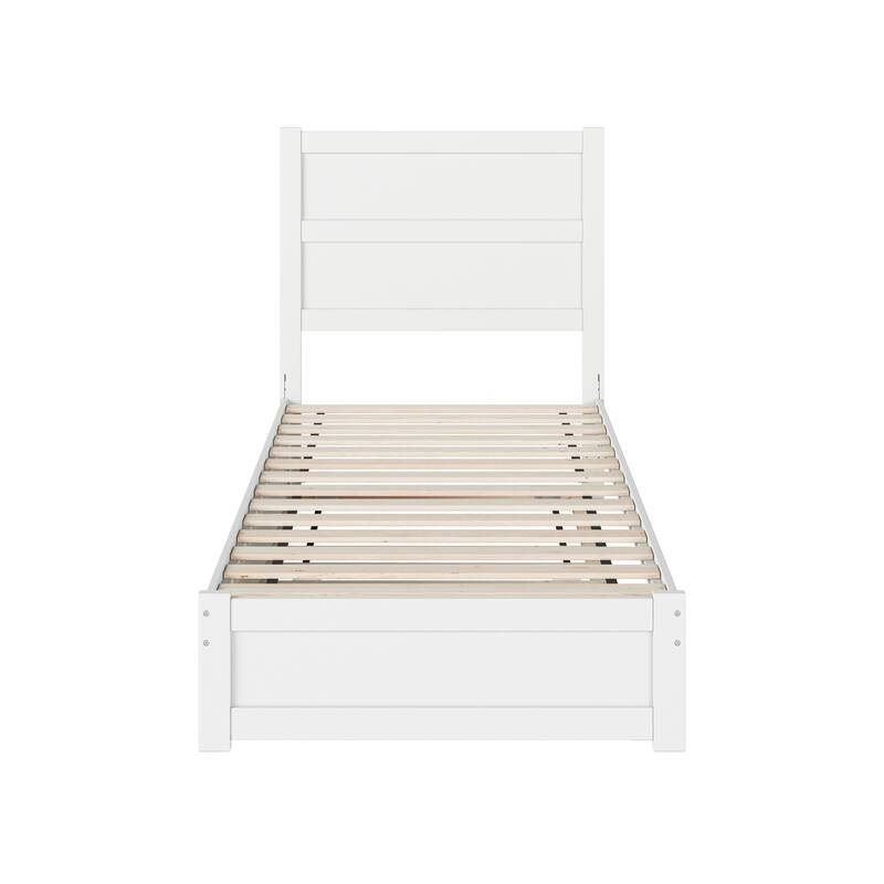 Aveline Wood Platform Bed with Matching Footboard & Trundle