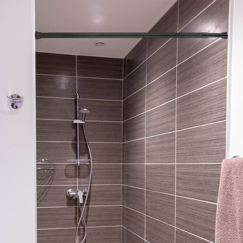 Tension Adjustable Shower Curtain Rod 43-79 Inches