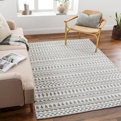 Artistic Weavers Melcher Global Stripe Machine Washable Area Rug