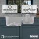 preview thumbnail 13 of 45, Karran Drop-In Quartz 33 in. 1-Hole 60/40 Double Bowl Sink - 33" x 22" x 10" - 33" x 22" x 10"