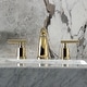 preview thumbnail 11 of 20, Kingston Brass Manhattan Two-Handle 3-Hole Deck Mount Widespread Bathroom Faucet with Retail Pop-Up Drain