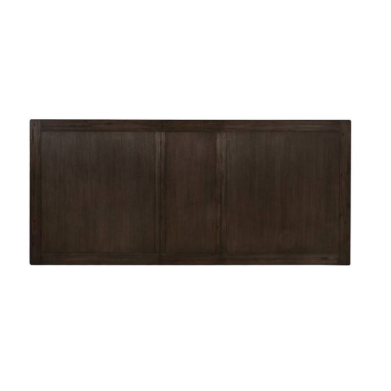 Transitional Espresso Finish Dining Set Table and Chairs