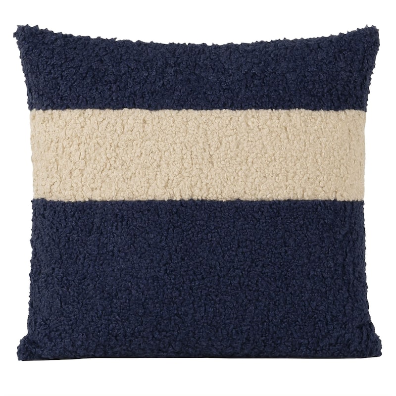 Tiffany Stripe Boucle Textured Throw Pillow
