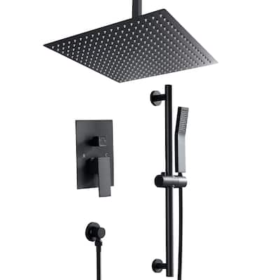 CLihome 2-Spray Patterns with 1.8 GPM 16 in. Ceiling Mount Dual Shower Heads