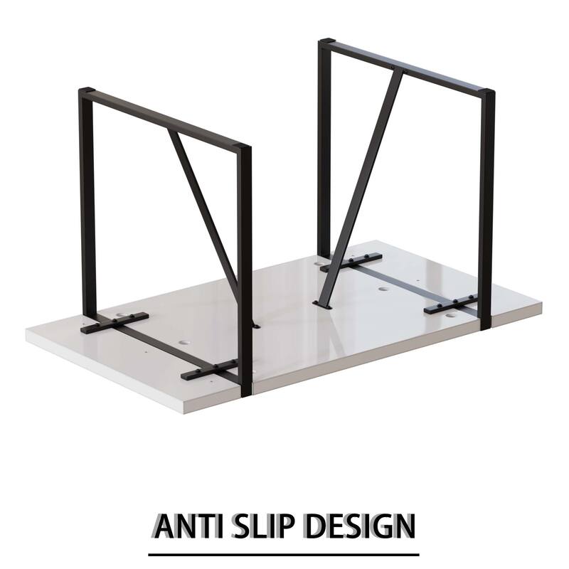 5-Piece Dining Table Set for 4, Kitchen Table Set with Metal Frame and 4 Cushioned Chairs for Dining Room