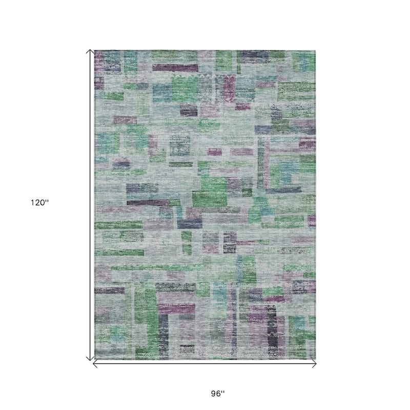 HomeRoots Striped Transitional Rectangle Outdoor Rug