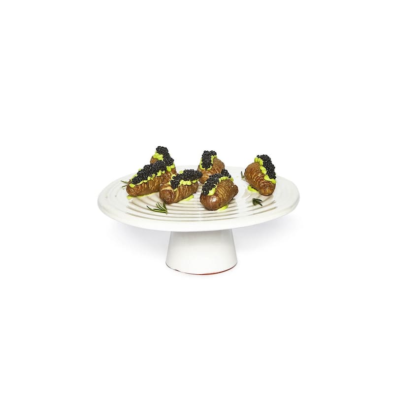 Food Stand Lg Black Matt Dia 12.6" - Black Matt