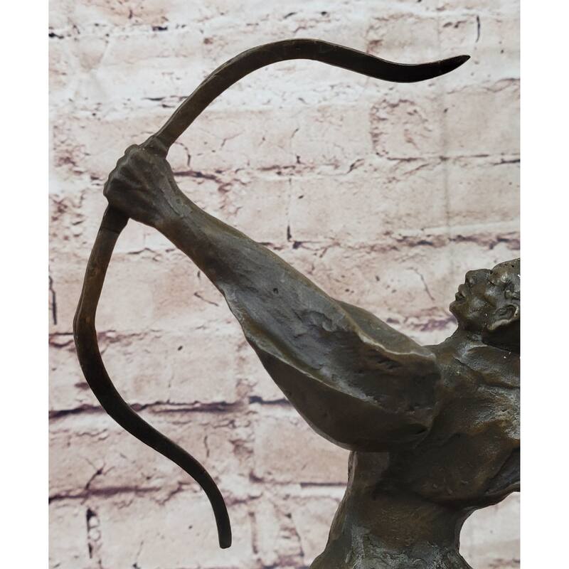 Japanese Samurai Warrior Archer W/ Bow - Bronze Statue Sculpture Figure By Kamiko
