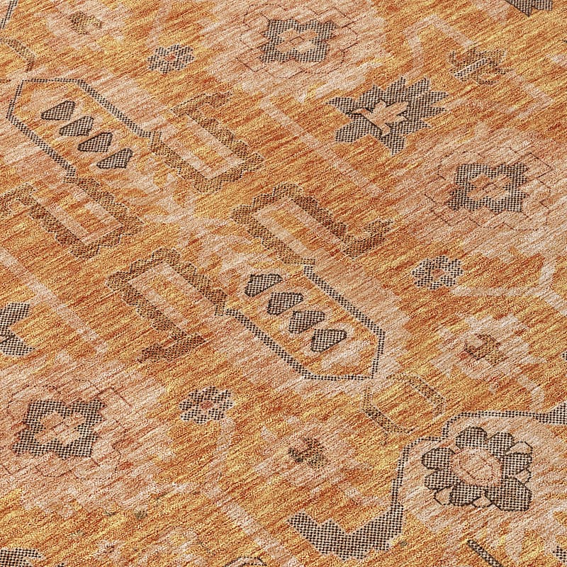 HomeRoots Oriental Traditional Rectangle Outdoor Rug