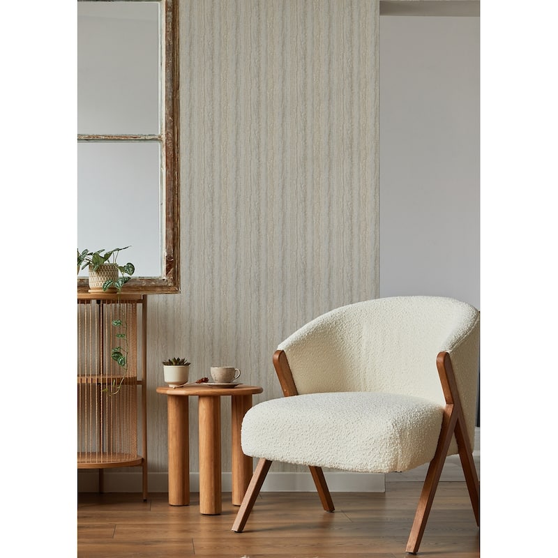 A-Street Prints Hilton Taupe Marbled Paper Wallpaper