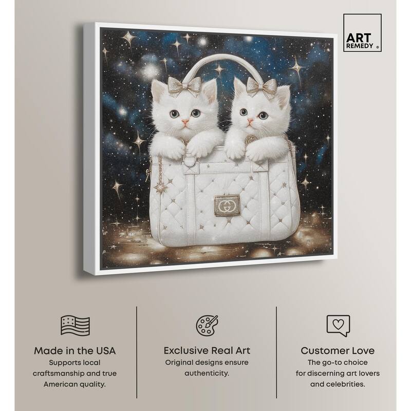 Constellation Kittens Purse Canvas by Art Remedy