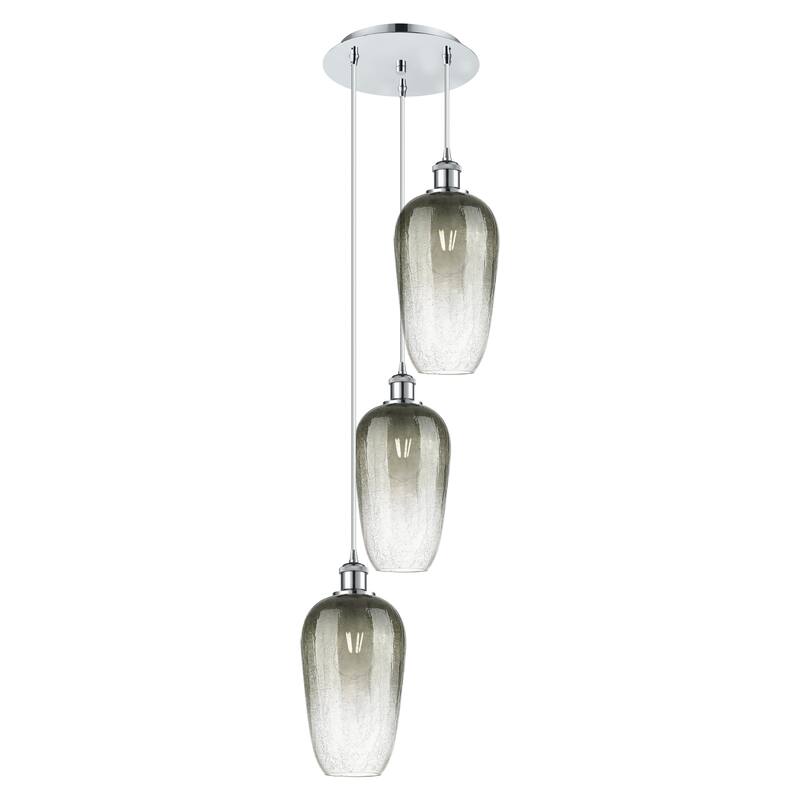 Innovations Lighting Endless Possibilities Ballston - Brookhaven Flute - 3 Light 14" Cord Hung Multi Pendant