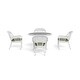 preview thumbnail 10 of 41, Portside Coastal White Outdoor Wicker Dining Set (5-Piece)