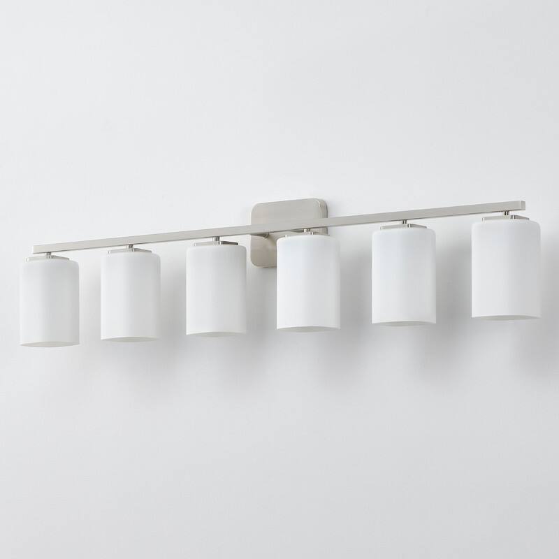 KAWOTI Modern & Contemporary Vanity Light with Frosted Glass Shade