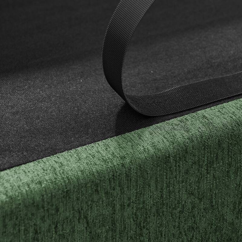 Oversized Pet Sofa, Elegant Modern Linen Fabric Elevated Dog Sofa Bed, Oversized Rectangular Pet Bed with Backrest & Armrest