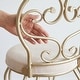 preview thumbnail 12 of 16, Carolina Living Victorian Vanity Stool with Back