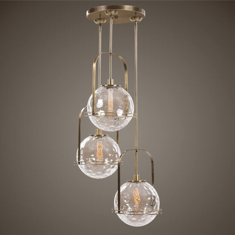 Uttermost 21541 Mimas 3 Light 24" Wide Shaded Multi Light Large