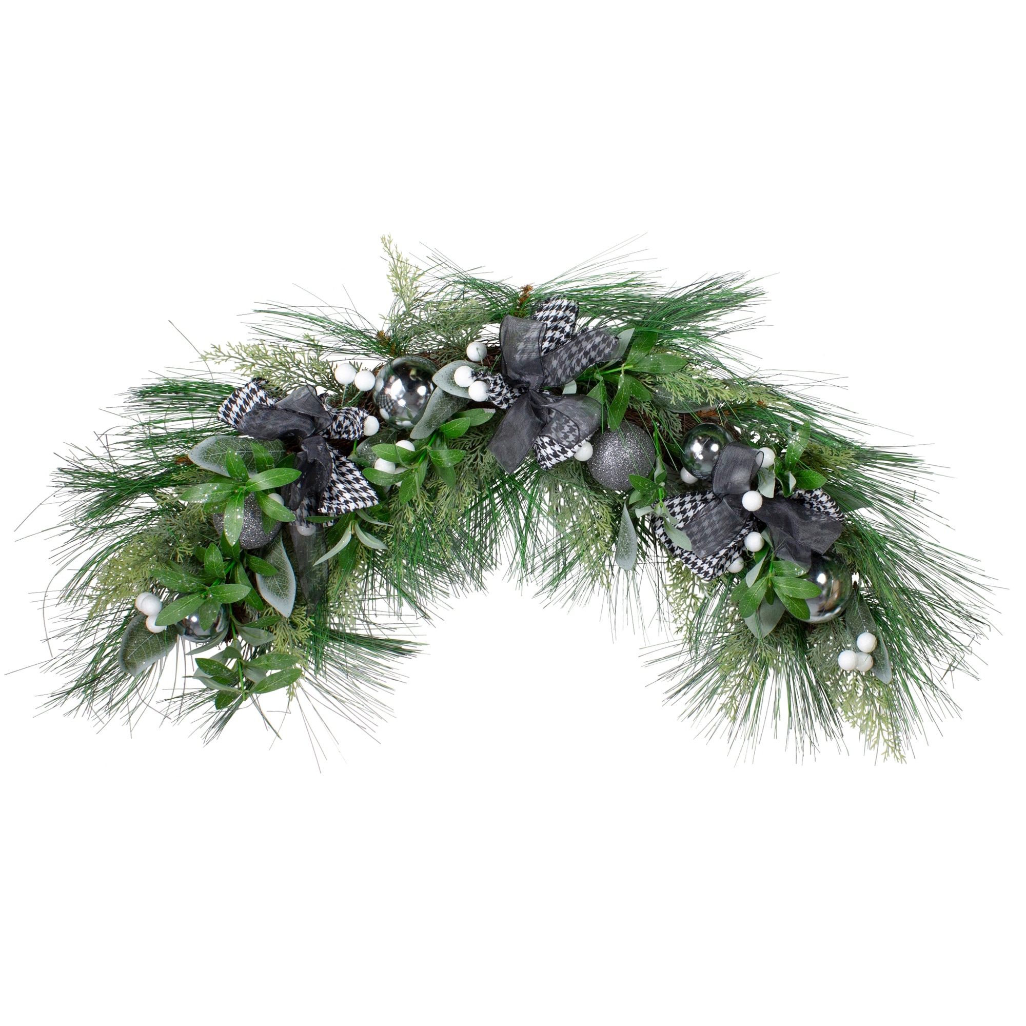 Real Touch™ Winter Foliage Berries Artificial Christmas Swag 36" Unlit