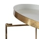 preview thumbnail 7 of 11, Kate and Laurel Celia Round Metal Coffee Table - 28.25x28.25x19
