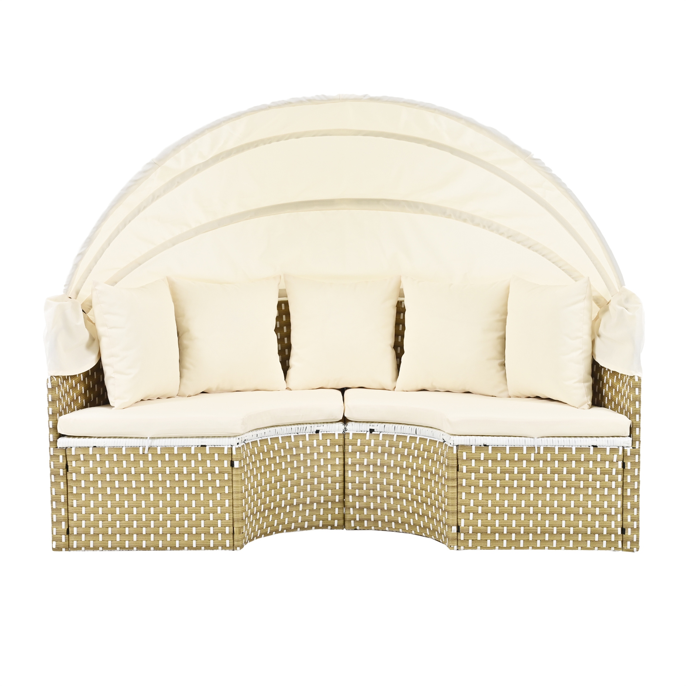 Patio Furniture Round Outdoor Sectional Sofa Set