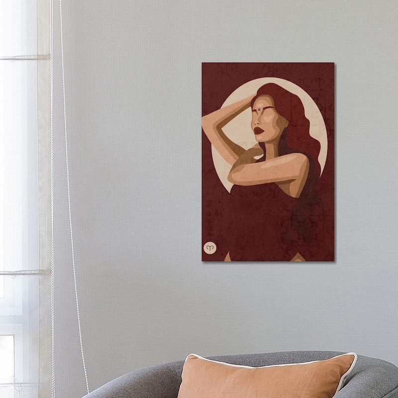 iCanvas "Zodiac Sign | Aries" by Phung Banh Canvas Print - 26x18x1.5