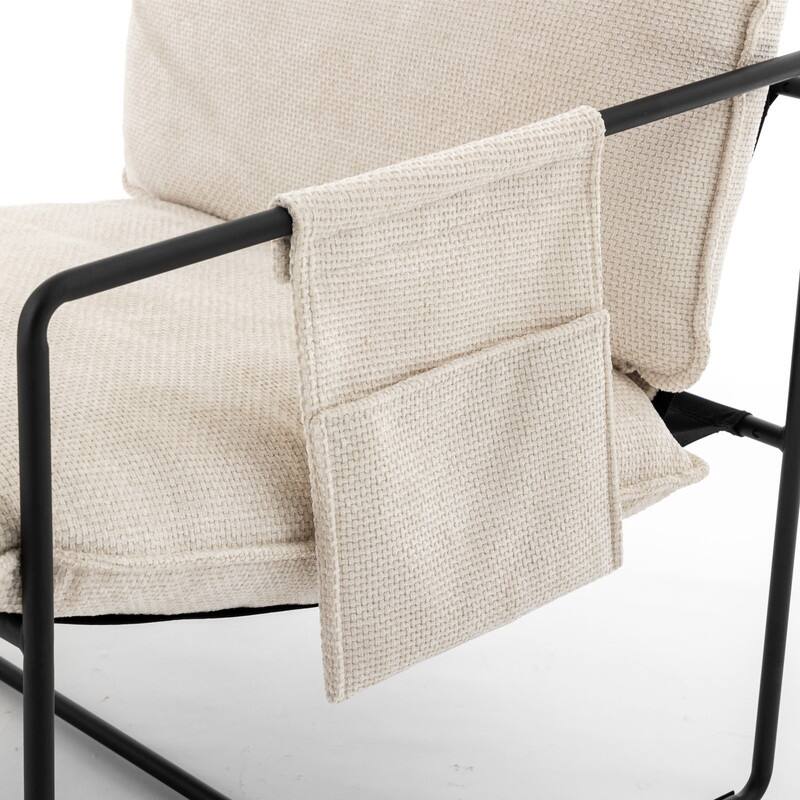 2 PCS Hanging Accent Chair,Lazy Sofa Chair wArm Pocket