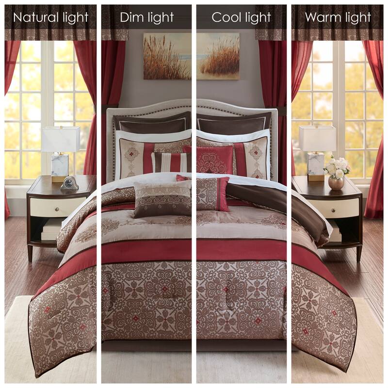 Madison Park Essentials Parker Jacquard Embroidered Pieced 24 Piece Room in a Bag