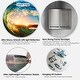 preview thumbnail 5 of 4, Designart 'Blue Chinese Landscape ' Floral Disc Metal Wall Art