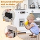 preview thumbnail 17 of 18, Costway Pretend Play Kitchen for Kids Toddler Aged 3+ Wooden Toy Set - See Details