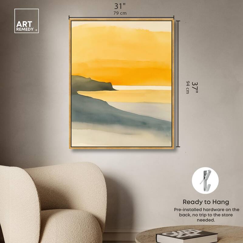 Dawn on the Waves Canvas by Art Remedy