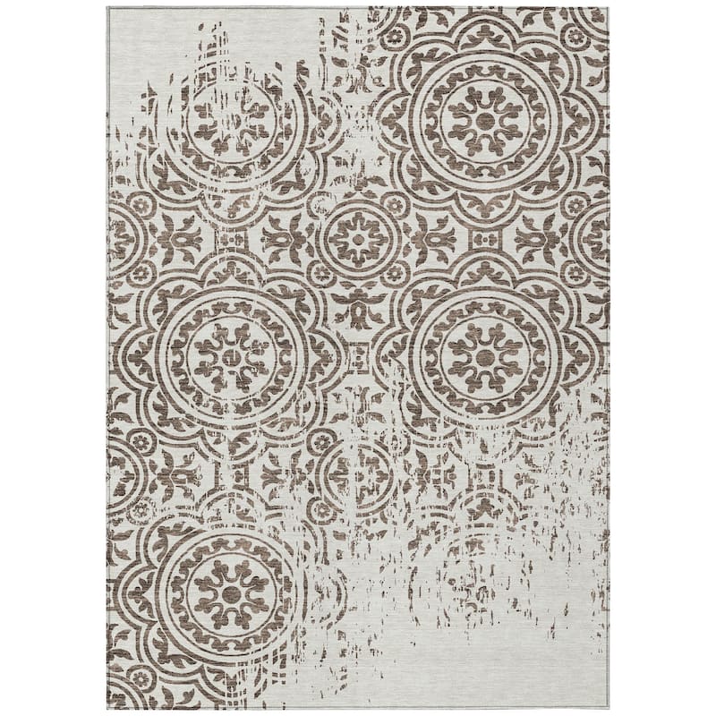 Machine Washable Indoor/ Outdoor Chantille Vintage Suzani Rug