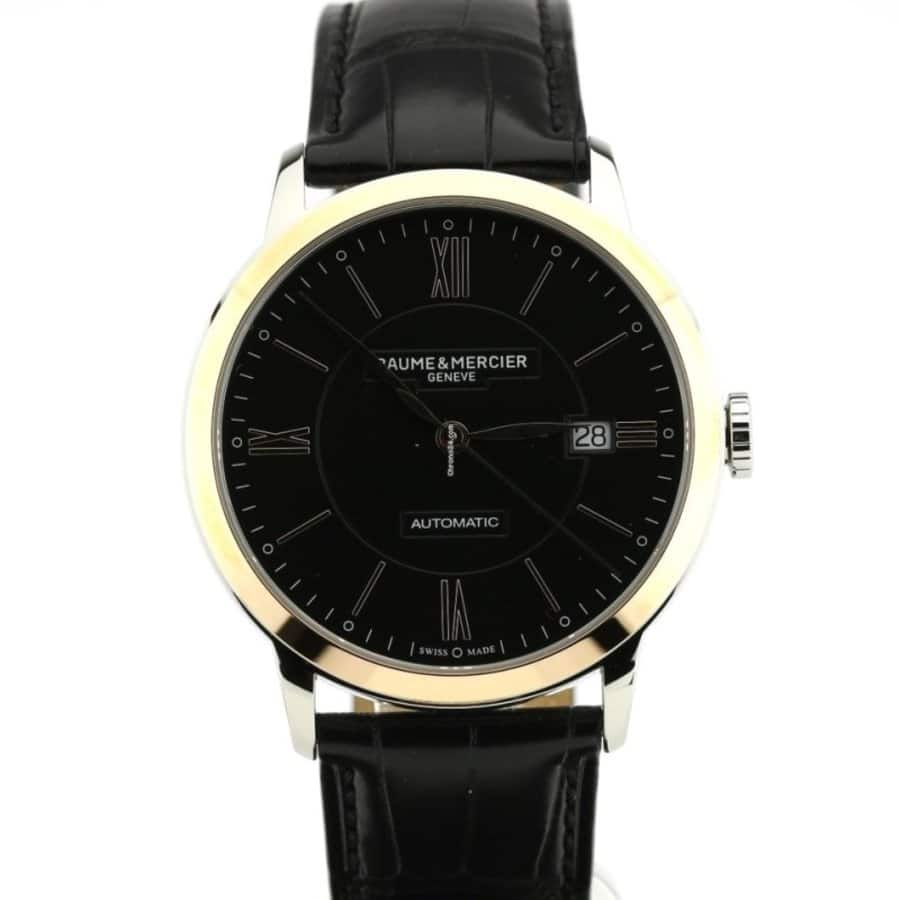 Baume and Mercier Classima Men's Watch - Black Face, Black Band