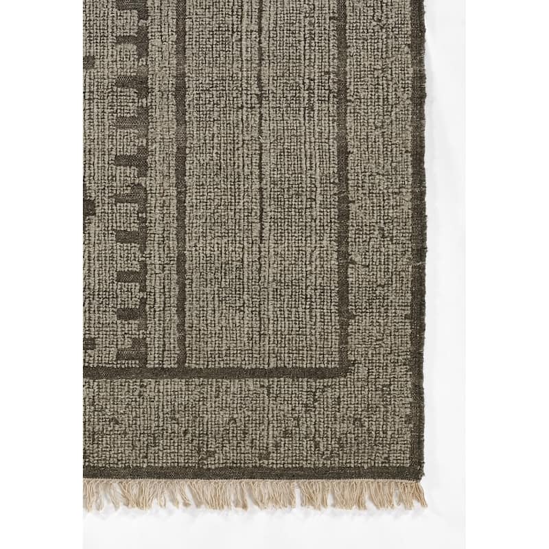 Momeni Bristol Geometric Hand Woven Wool and Cotton Natural Area Rug
