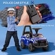 preview thumbnail 19 of 22, Kids Police Push Ride-On Car with PA System, Horn, Steering Wheel & Storage, Foot-to-Floor Sliding Toy for Ages 18-60 Months