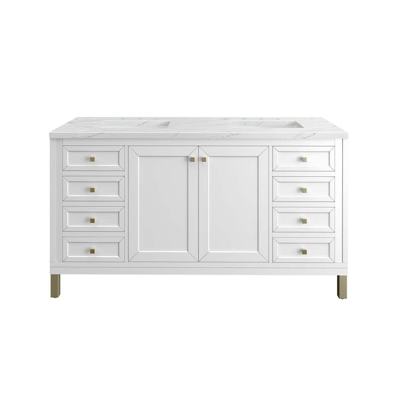 James Martin Vanities 503-V60D-3ENC Chicago 60" Free Standing Double