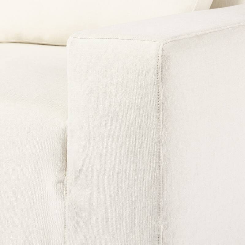 Melia Outdoor Slipcover Chair-Bombay Flax - 48.5W x 45.5 x 31.5H