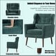 preview thumbnail 3 of 44, Linen Fabric Lounge Wingback Chairs Modern Accent Chair