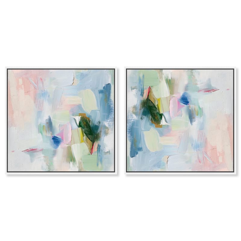 Turbulence I Canvas by Art Remedy - 16" x 16" - White