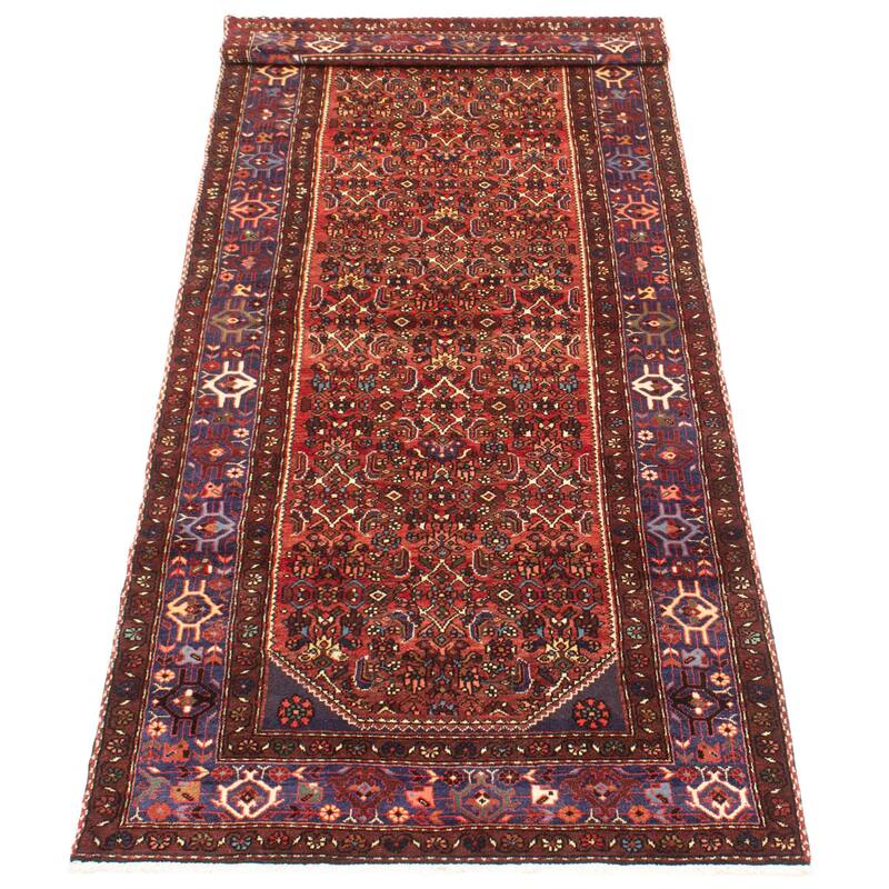 ECARPETGALLERY Hand-knotted Andelz Red Wool Rug - 3'8 x 9'10
