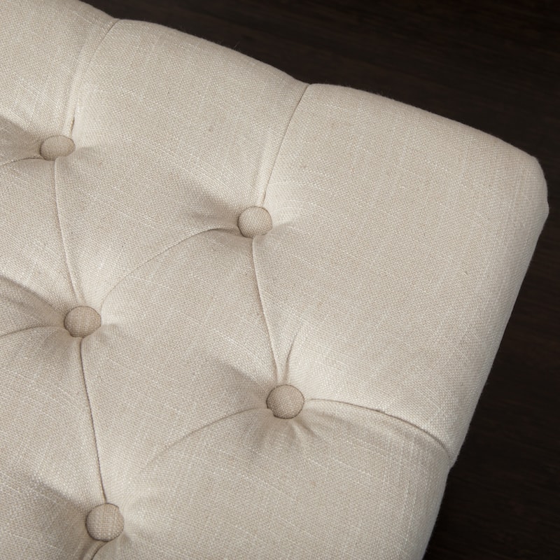 Modern End of Bed Tufted Bench with Solid Wood Legs
