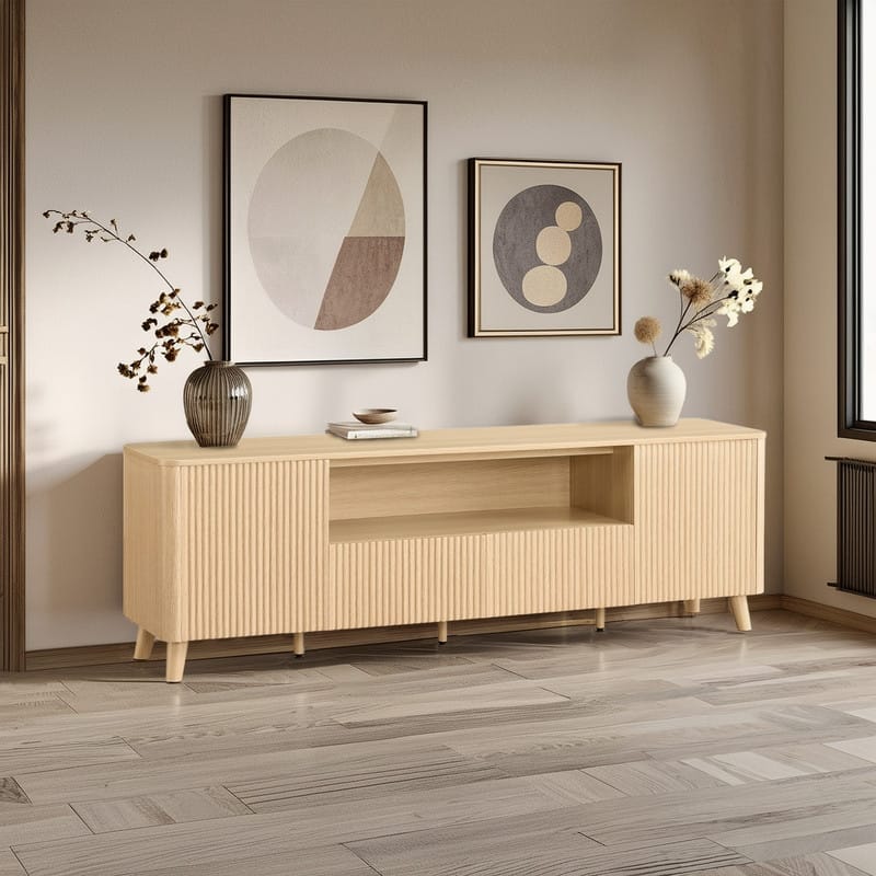 Spruce & Spring 70" TV Stand Modern Entertainment Center for TVs up to 80"