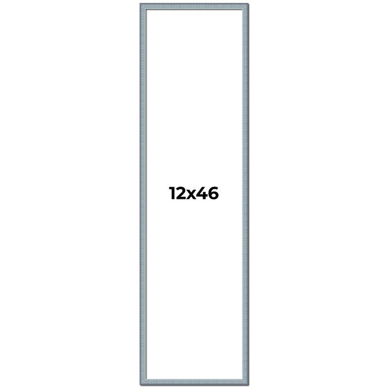12x46 Frame Rustic Sky Blue Solid Wood Picture Frame | 0.75 Inch