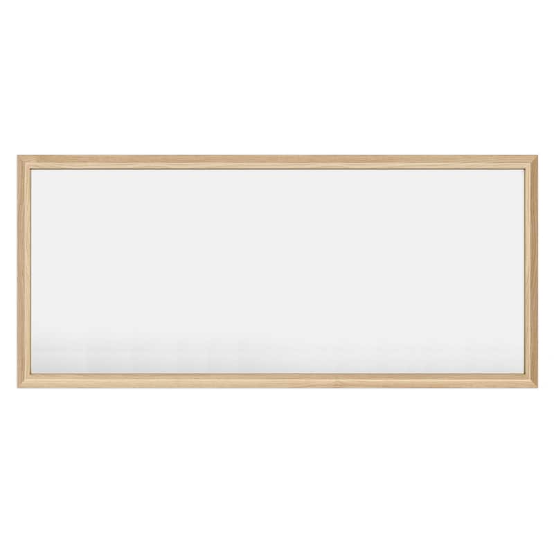 Beveled Metal Rectangle Framed Bathroom Vanity Tempered Glass Mirrors - 72" x 32" - Dark Brown