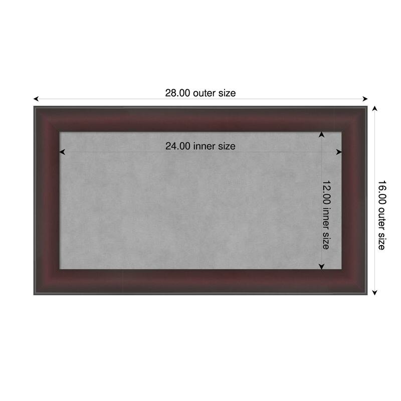 Amanti Art Grand Cherry Narrow Framed - 28 x 16 in - Grand Cherry Narrow