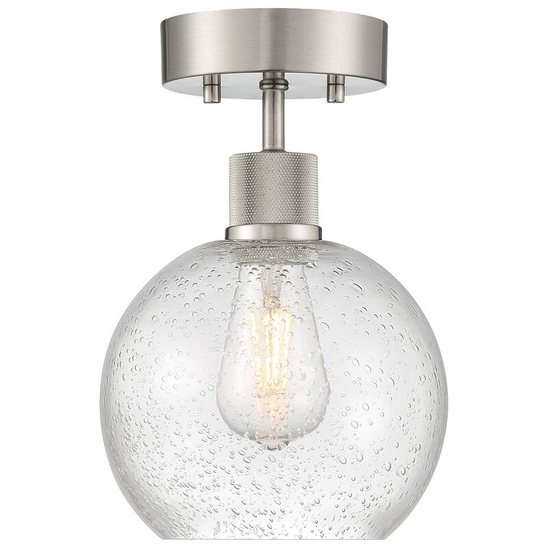 Port Nine Burgundy LED Semi-Flush Light