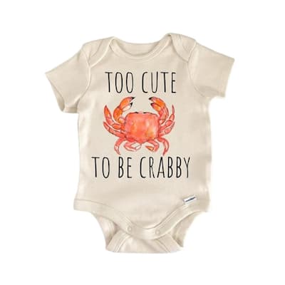 Crab Beach Summer - Baby Boy Girl Clothes Infant Bodysuit Funny Newborn Cute