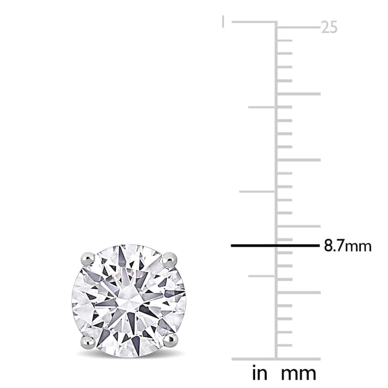 5ct TW Lab-Grown Diamond Martini-Style Stud Earrings in 14K White Gold