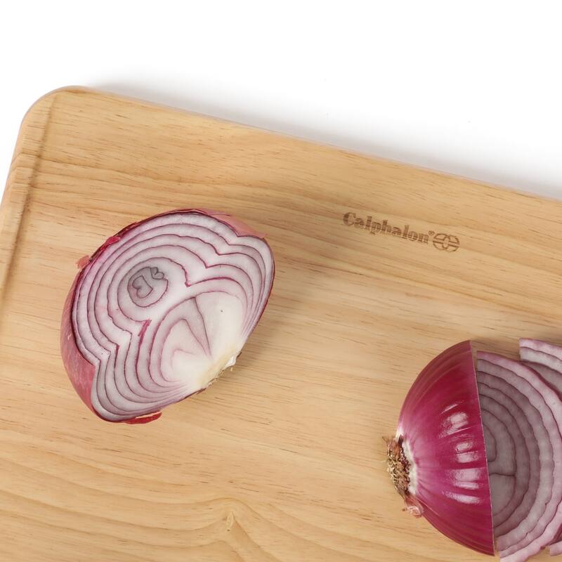 Calphalon Edge Guard 18 x 12, or 13.6 x 9.5 in Rubber Wood Cutting Board